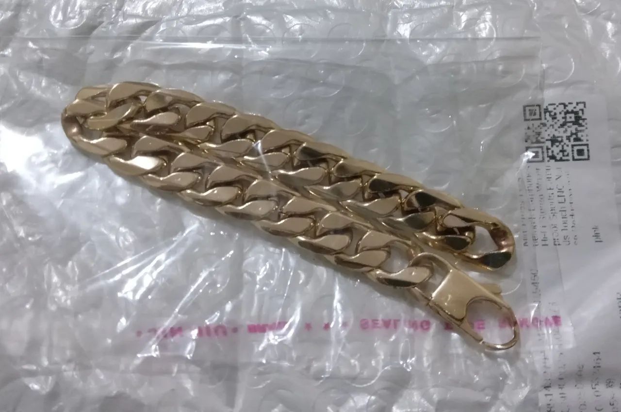 Pulseira Dourada Masculina - Foto 3