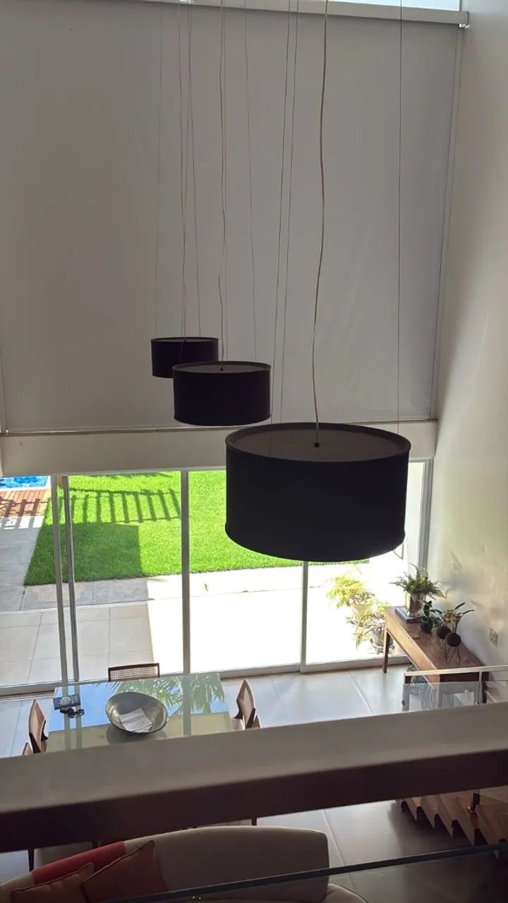 3 lustres de vidro redondo  - Foto 3