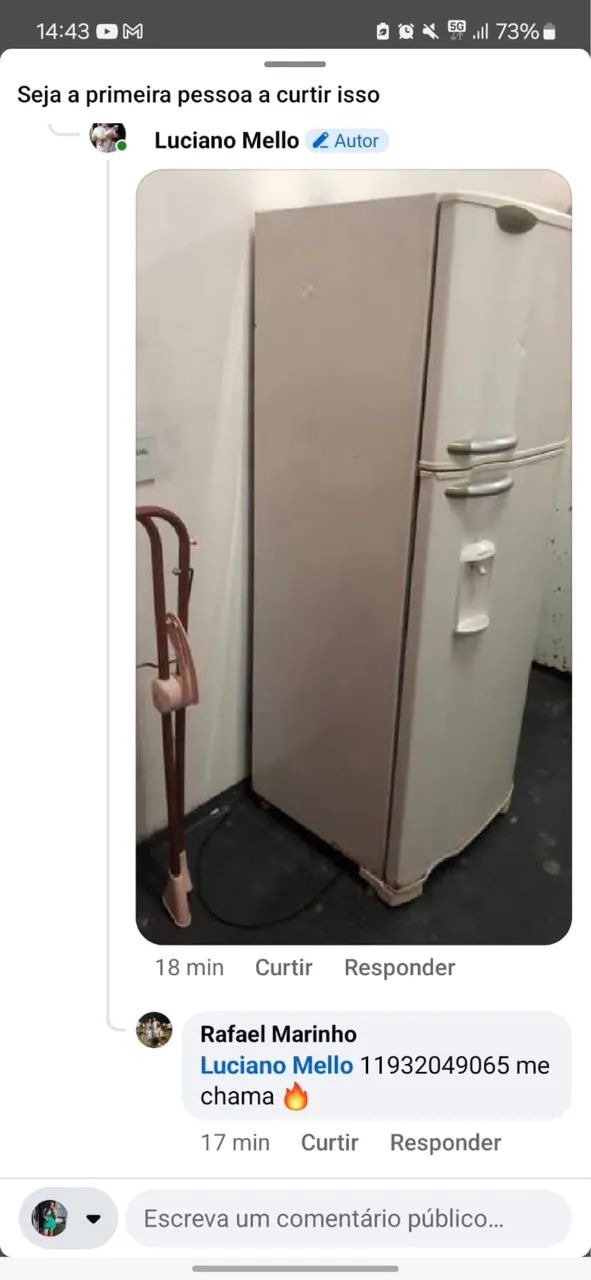 Vendo geladeira com defeito - Foto 4
