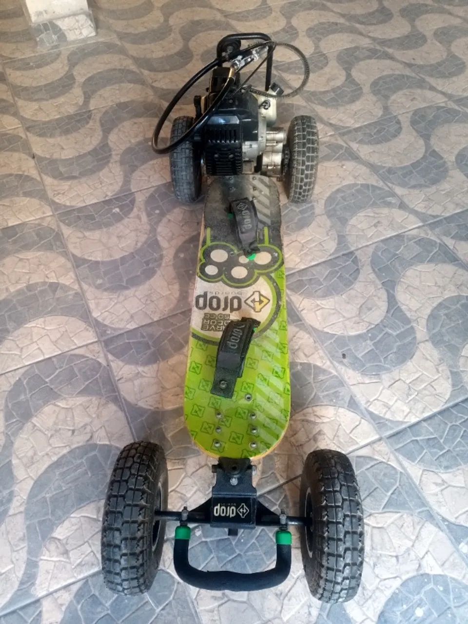 Skate Motorizado Gasolina Dropboards Carve Motor 2t 50 Cc - Foto 5