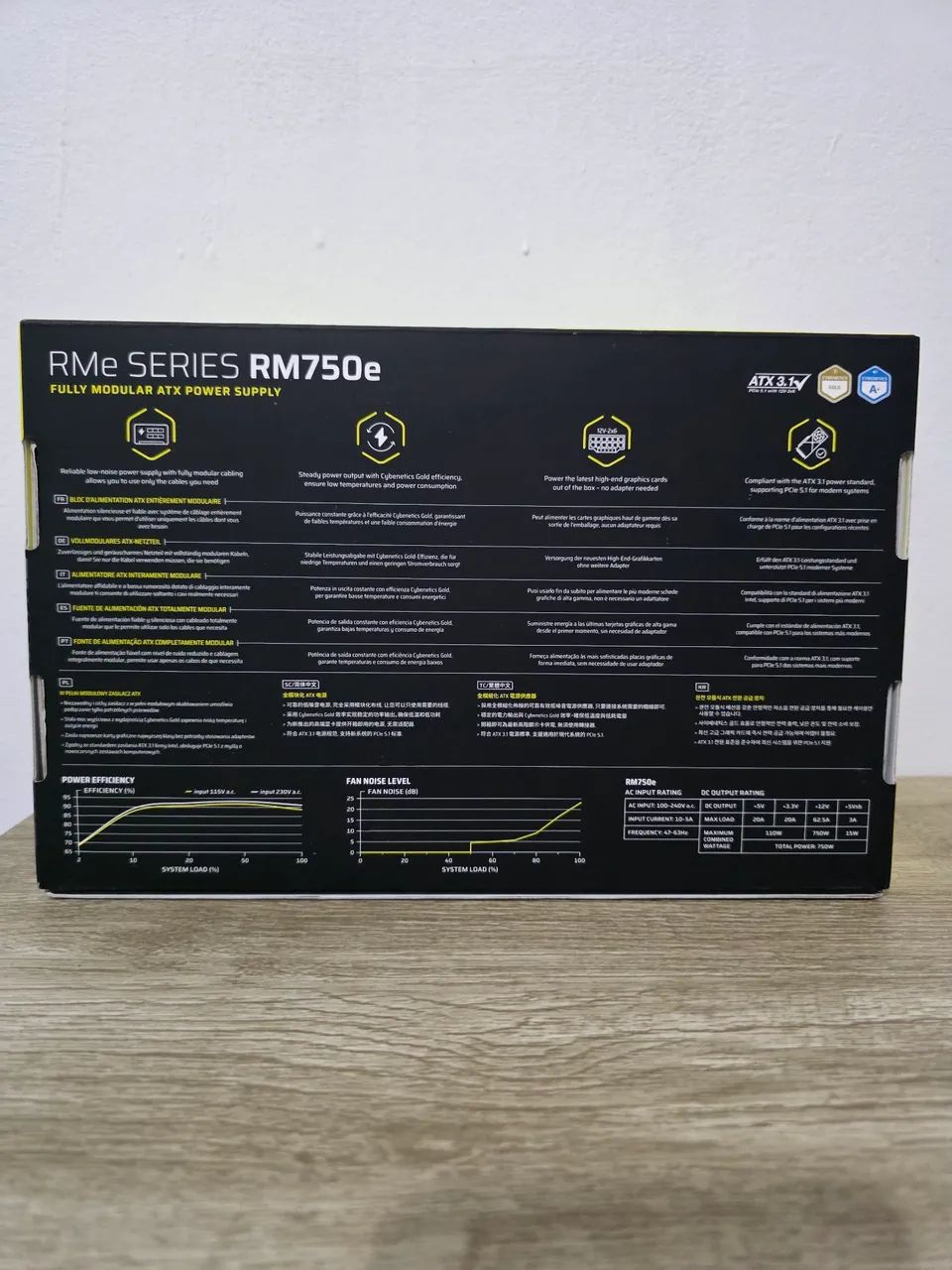 Fonte Modular Corsair RM750e Nova Na caixa - Foto 2
