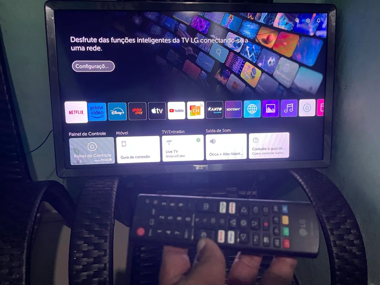 Linda TV LG smart 32 polegadas top de linha funcionando perfeitamente - Foto 5