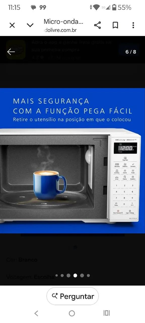 Microondas novo na embalagem  - Foto 4