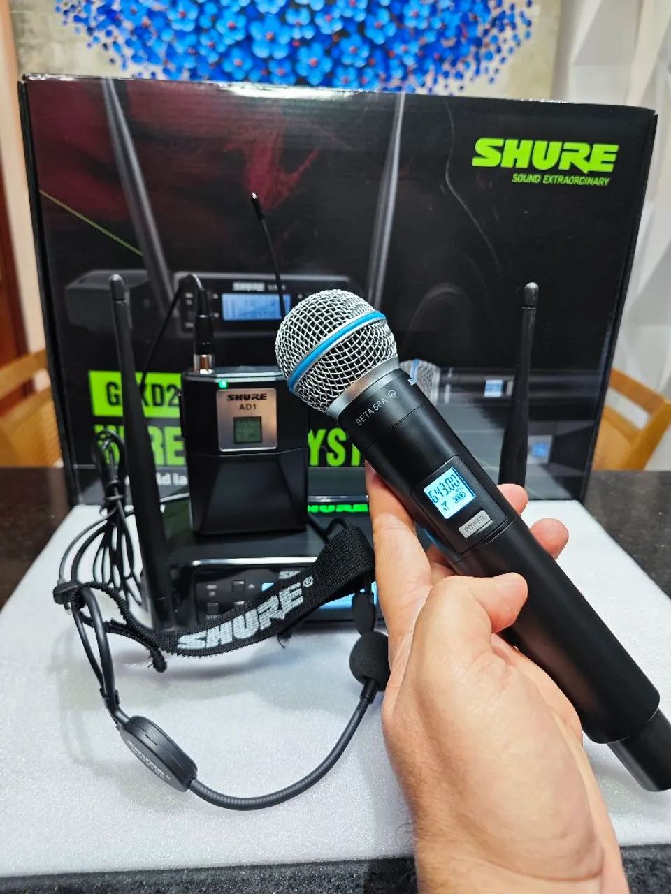 MICROFONE SHURE DUPLO GLXD24  - Foto 4
