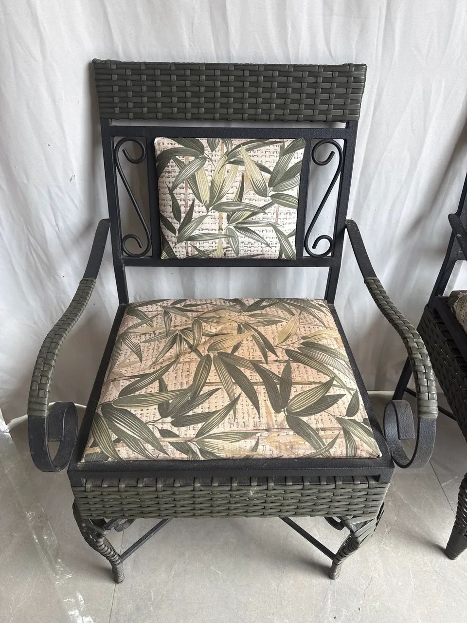 Conjunto de  poltrona em junco - Foto 2