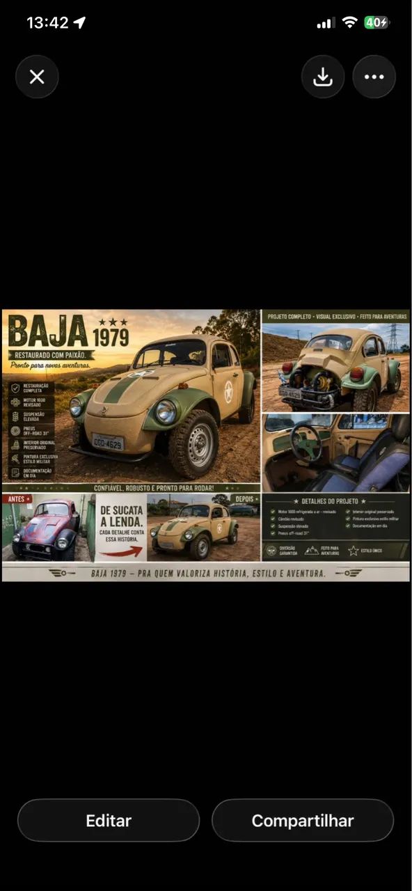 Volkswagen Fusca Fusca (gasolina) 1979