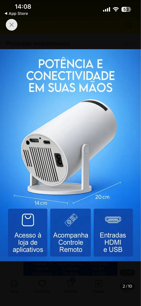 Vendo projetor 