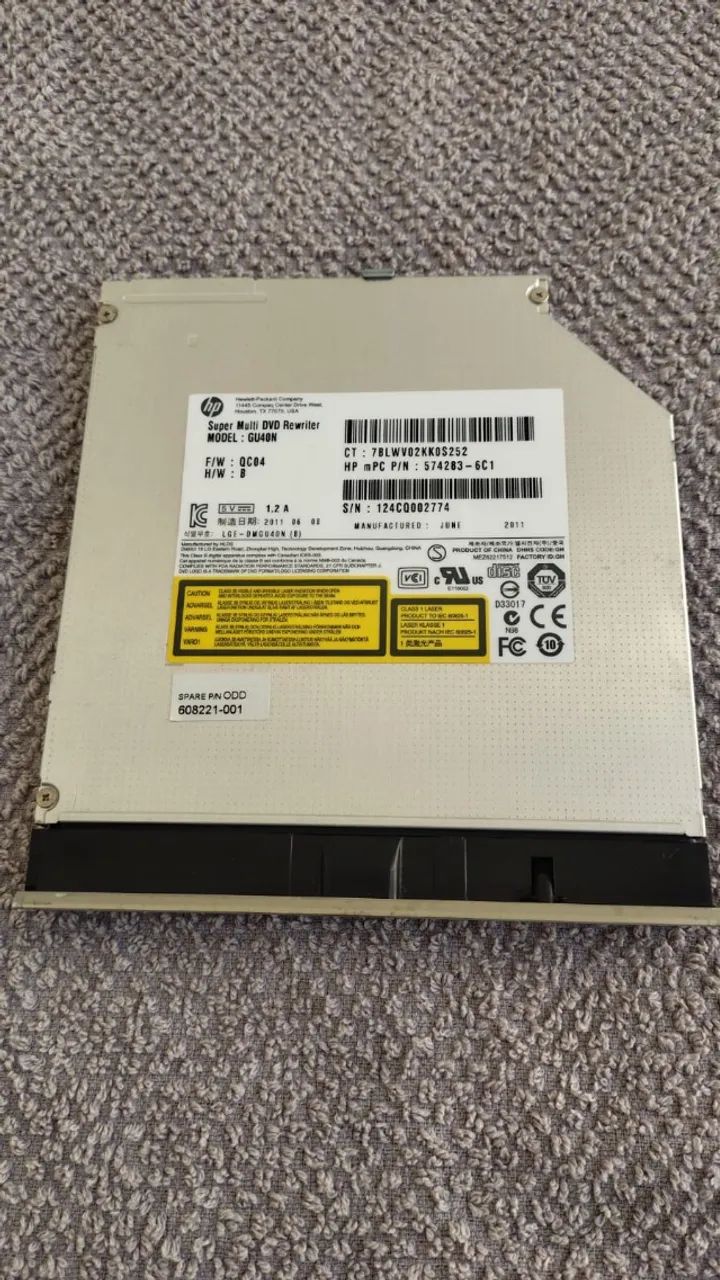 Leitor e gravador de dvd Hp Pavilion Dm4