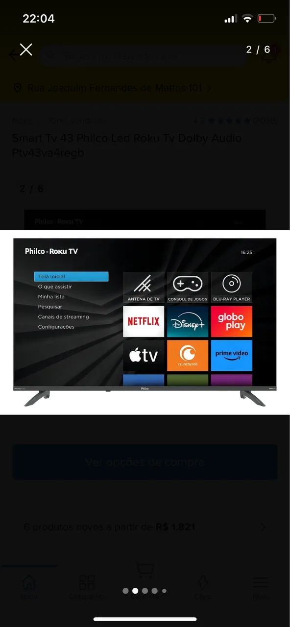 Smart TV 43 Polegadas Philco Led 