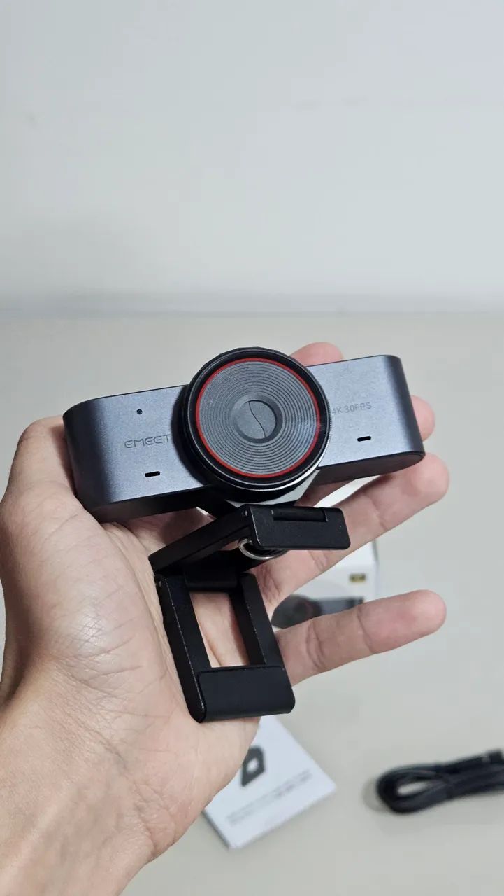 Webcam EMEET C960 Ultra 4K SmartCam Nova, Sem Uso - Foto 4