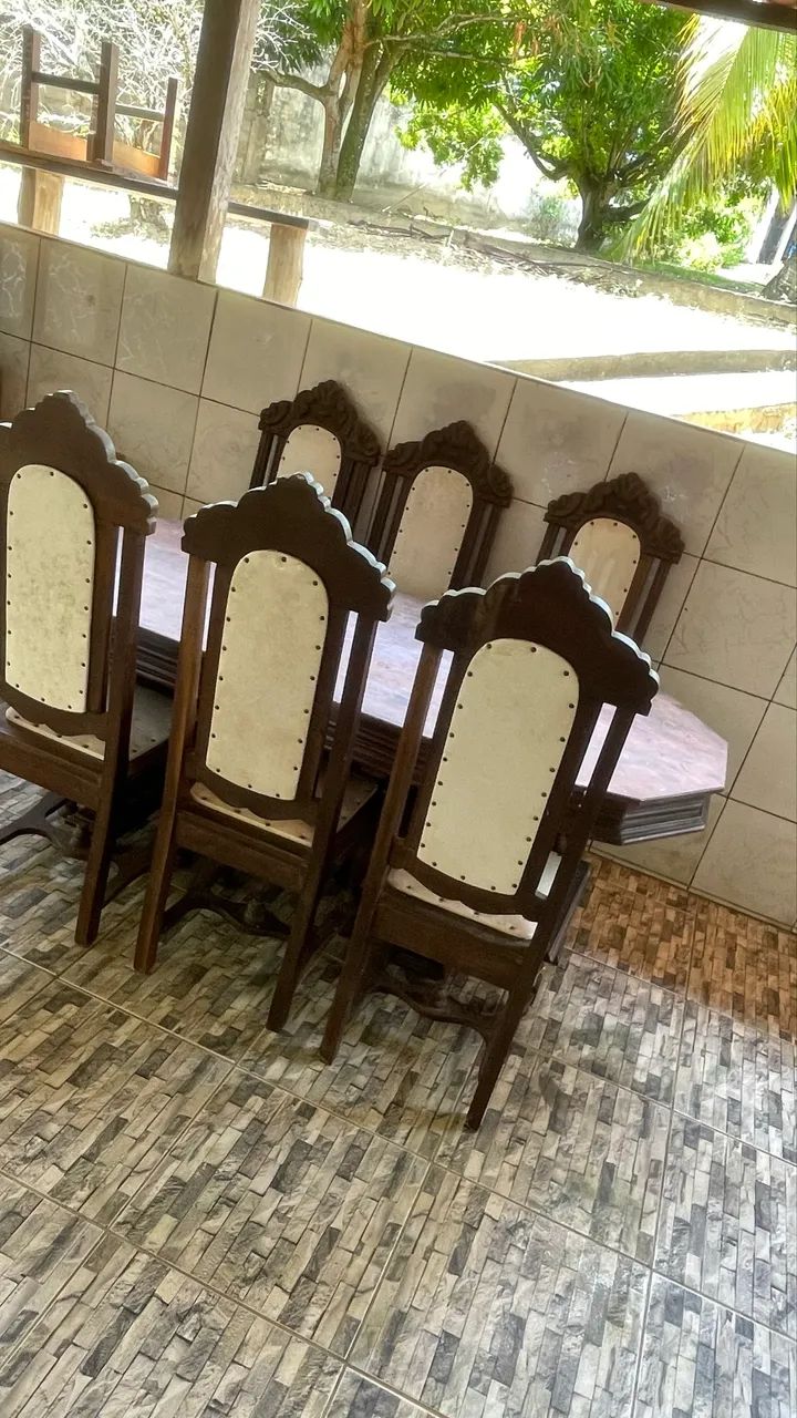 Mesa e cadeiras colonial - Foto 4