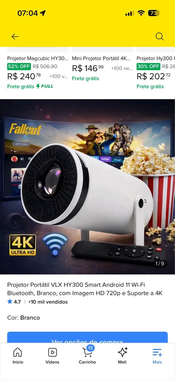 Projetor cinema em casa - Foto 5
