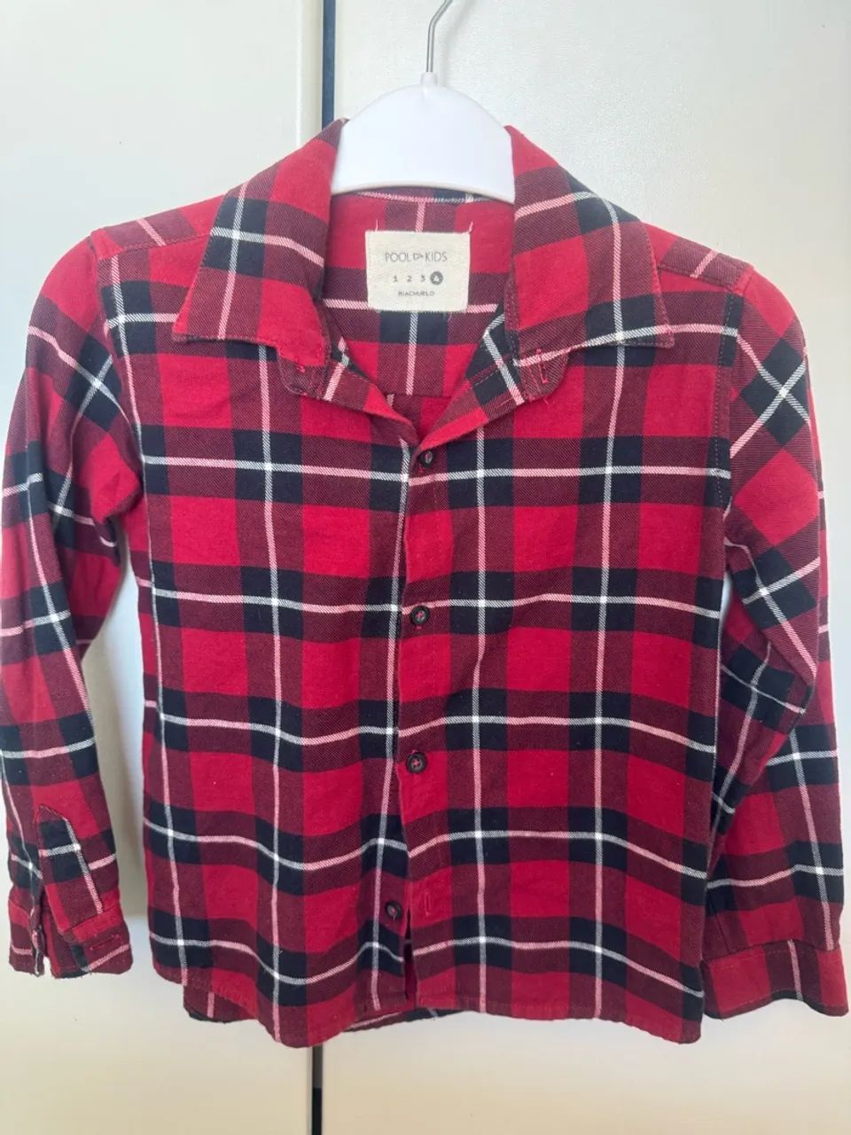 camisa infantis xadrez seminovas  - Foto 2