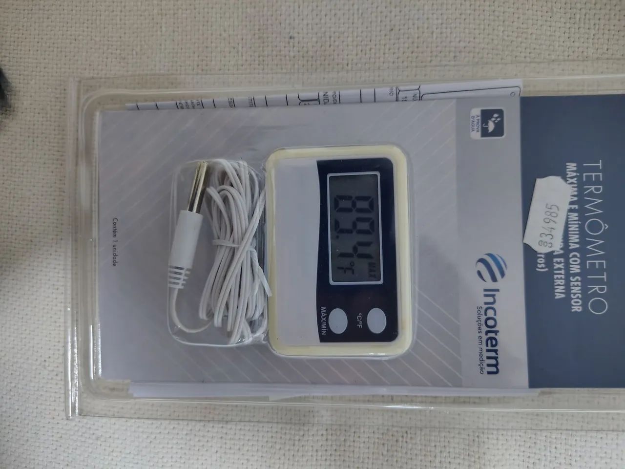 Termômetro Digital Máxima E Mínima Incoterm com Cabo Sensor Externo - Foto 3