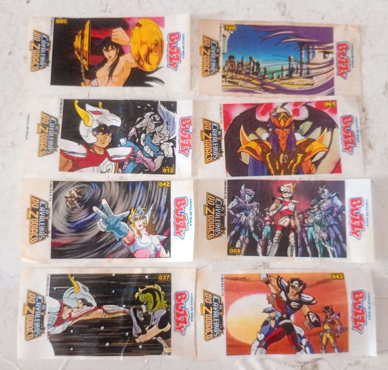 Figurinhas Álbum Buzzy Cavaleiros do Zodíaco  - Foto 3
