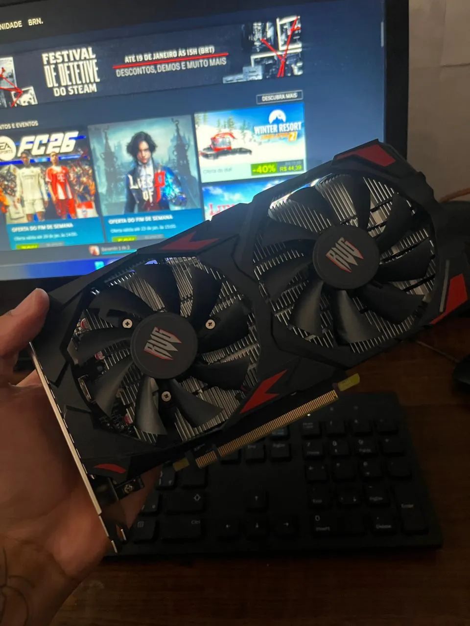 Placa de vídeo RX580 8GB