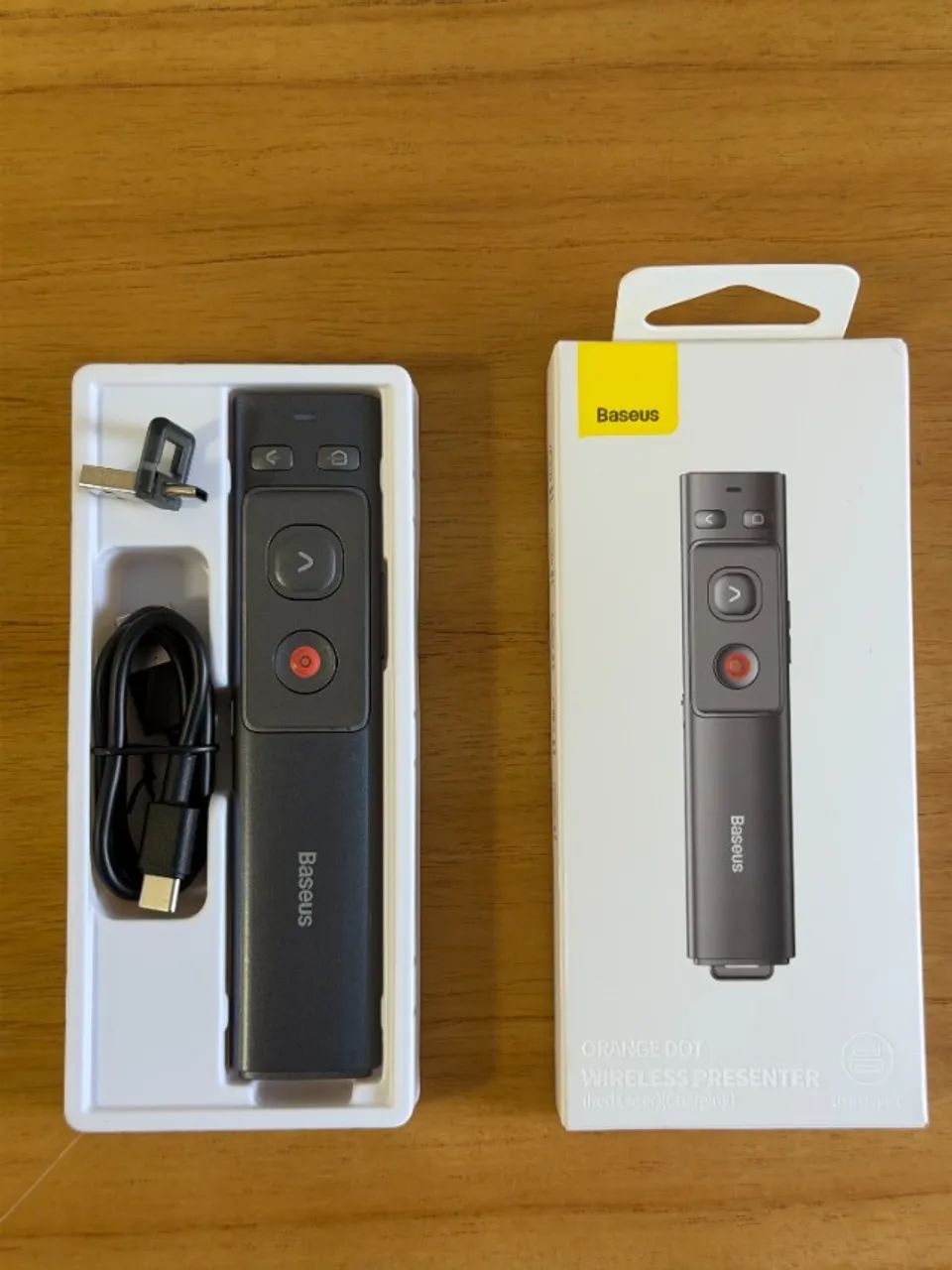 Passador de Slides Baseus com Laser | USB-C Recarregável - Foto 3