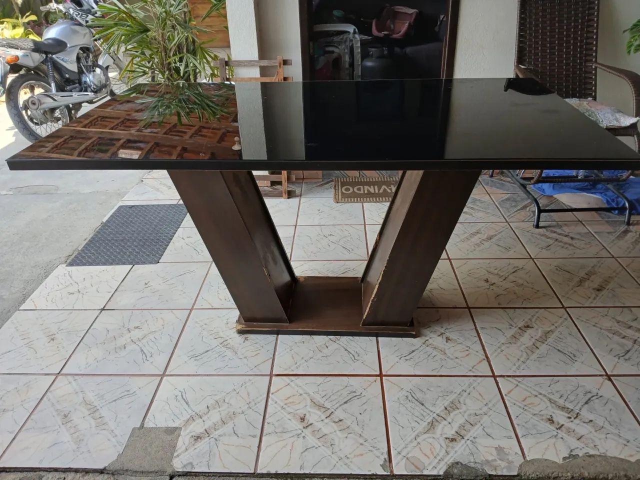 Mesa tampo de vidro  - Foto 2