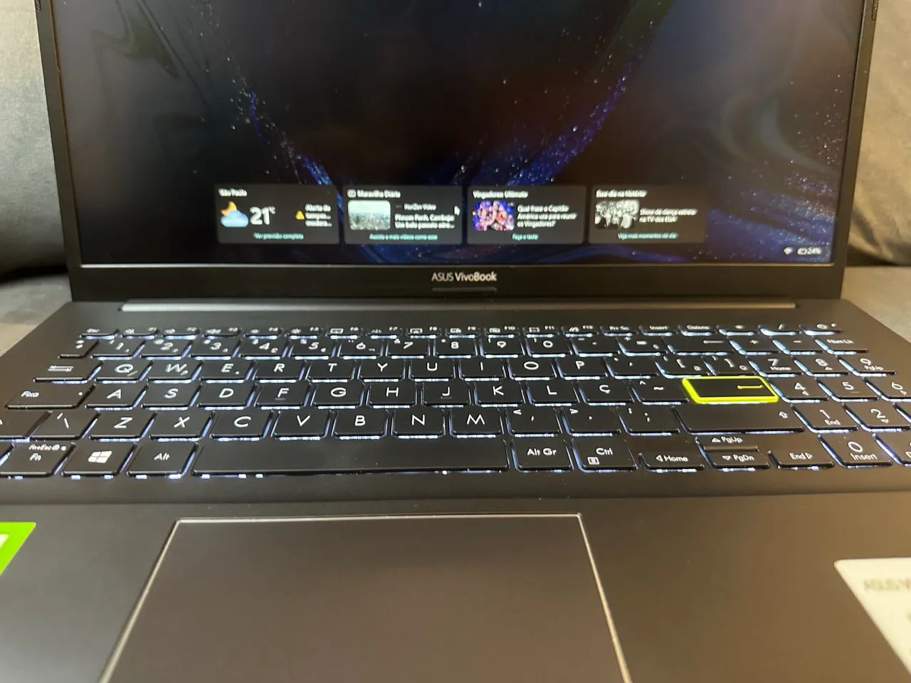 Notebook ASUS Vivobook 15 Intel i7 11ª - 16GB Ram - Placa de vídeo GeForce - Foto 5