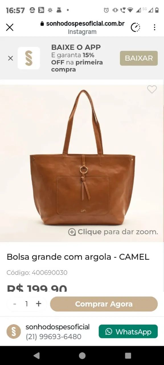 Bolsa  sonho dos pés  - Foto 5