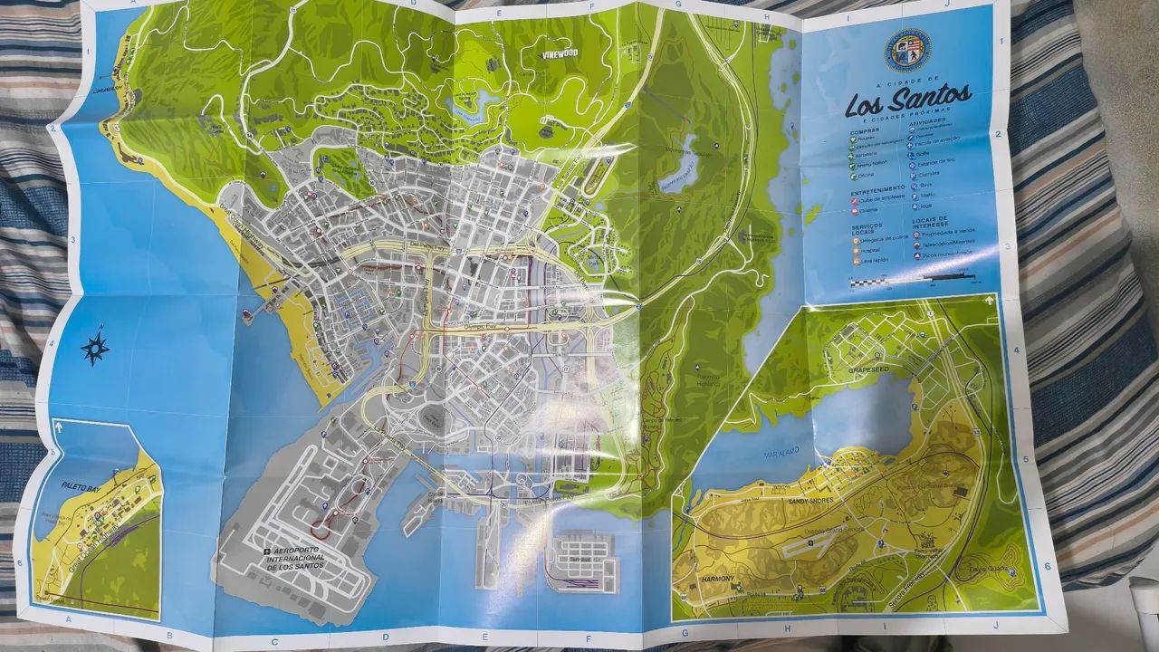 Mapa GTA 5 físico  - Foto 2