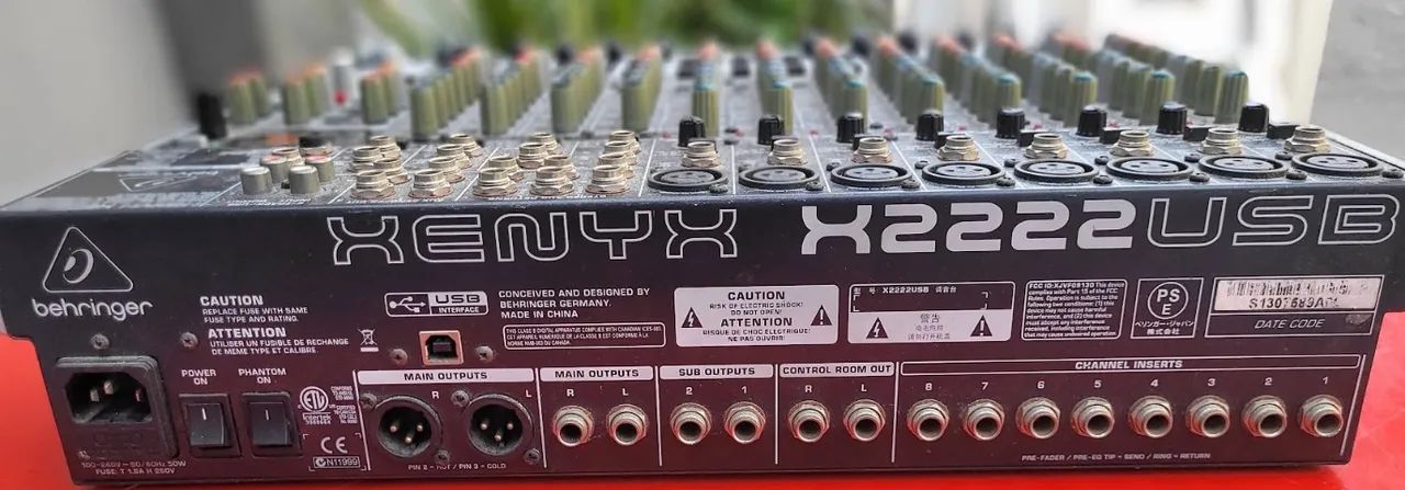 MESA BEHRINGER X2222USB + CAIXAS DE SOM ONEAL ATIVA E PASSIVA - Foto 3