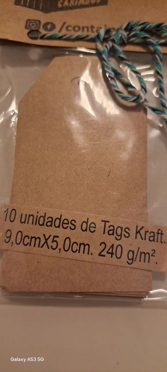 Kit Tahs Kraft + barbante - Foto 2