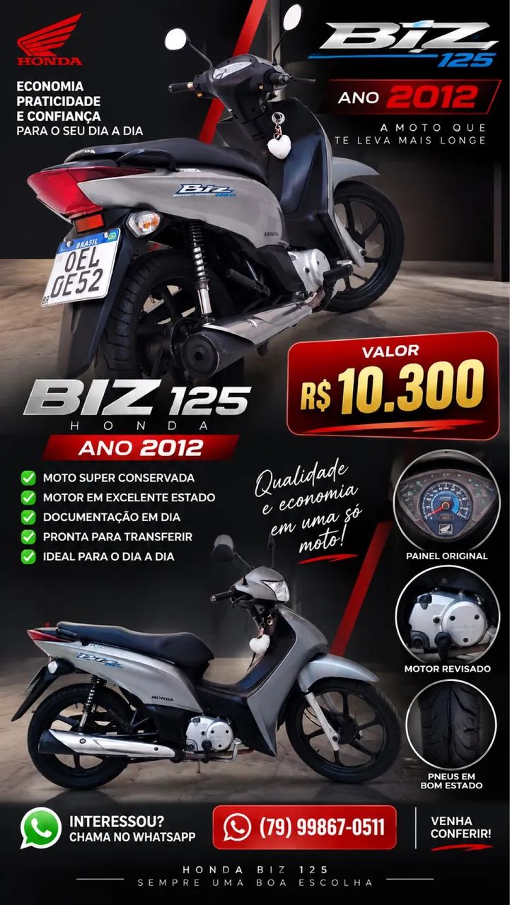 Biz 125 , ano 2012 