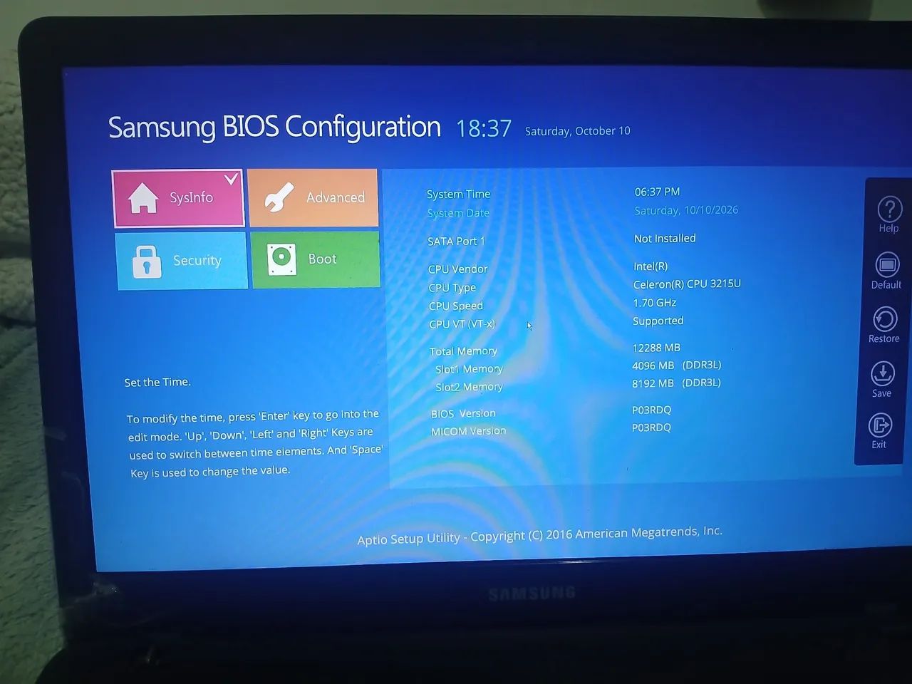 Notebook NP300E5K 12Gb de Ram