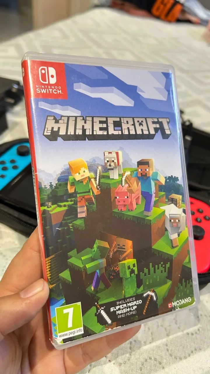 Kit Nintendo Switch OLED - 3 cards de jogos (Mario Kart 8 Deluxe / Minecraft / Splatoon 2) - Foto 5