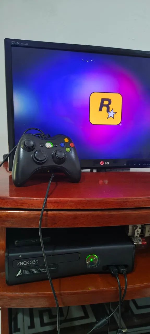 Xbox 360 com HD externo - Foto 2
