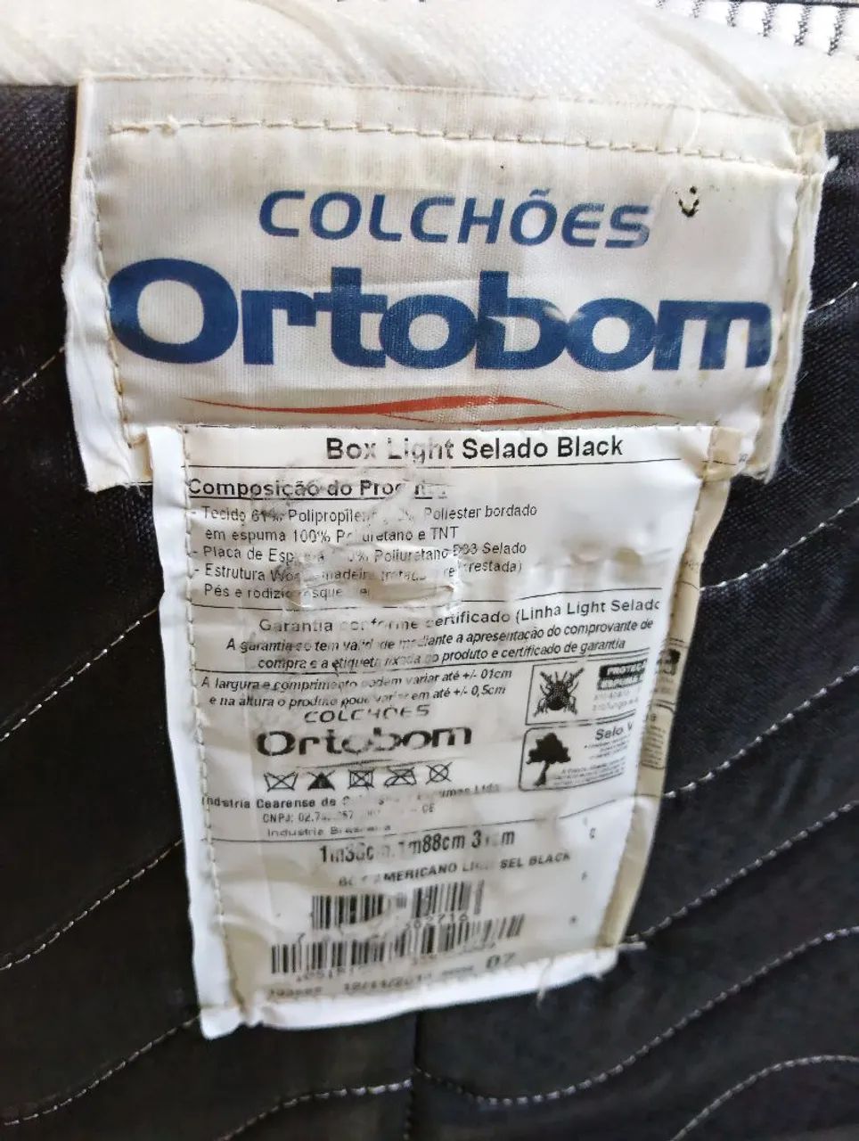 Cama de Casal usada. ( Ortobom)