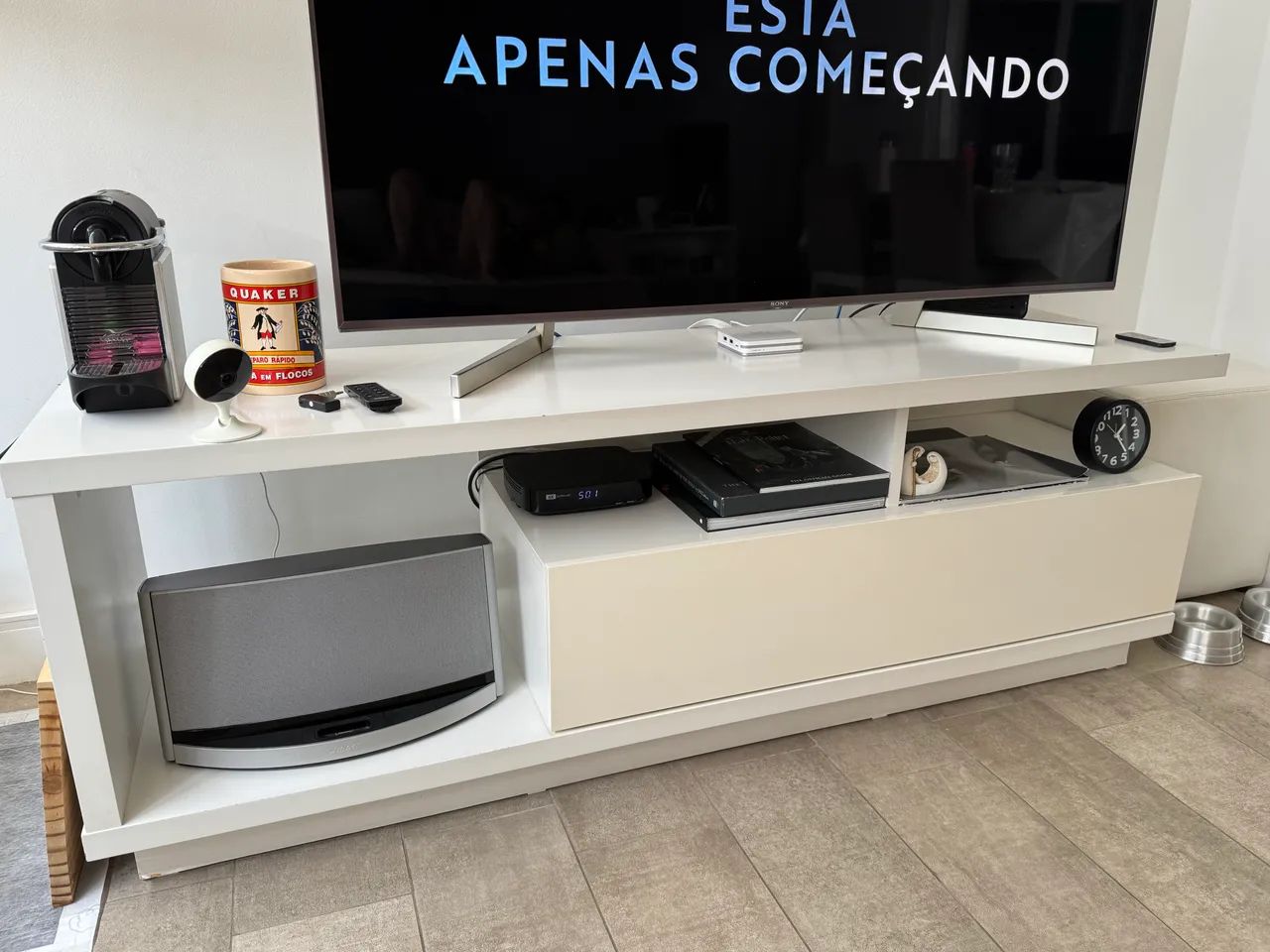 Rack em laca branco - Dunelli Móveis  - Foto 2