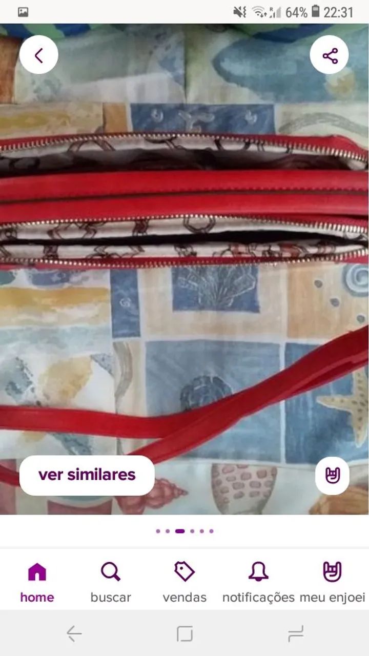 Bolsa Veryrio vermelha  - Foto 4