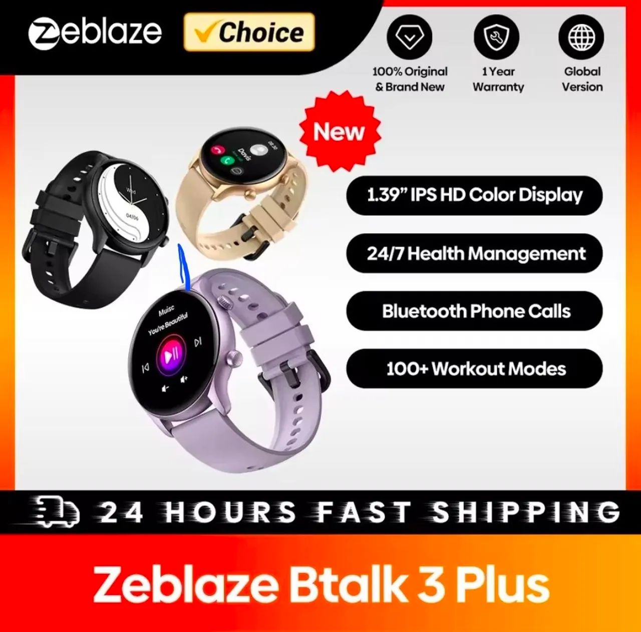 Smartwatch Zeblaze Btalk 3 Plus