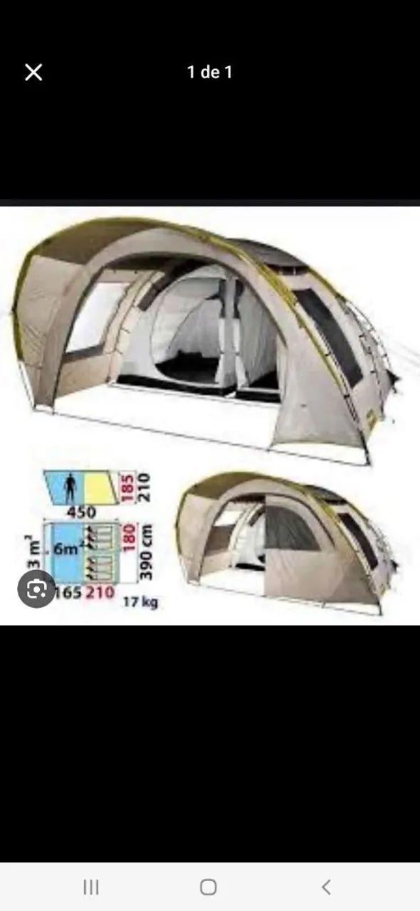 Barraca de camping Quechua 