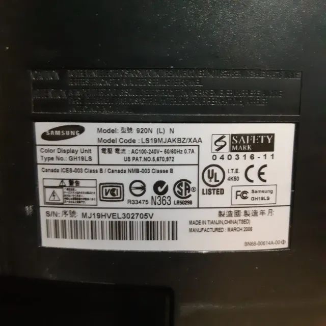Monitor LCD 19 pol Samsung, modelo 920N - Foto 5