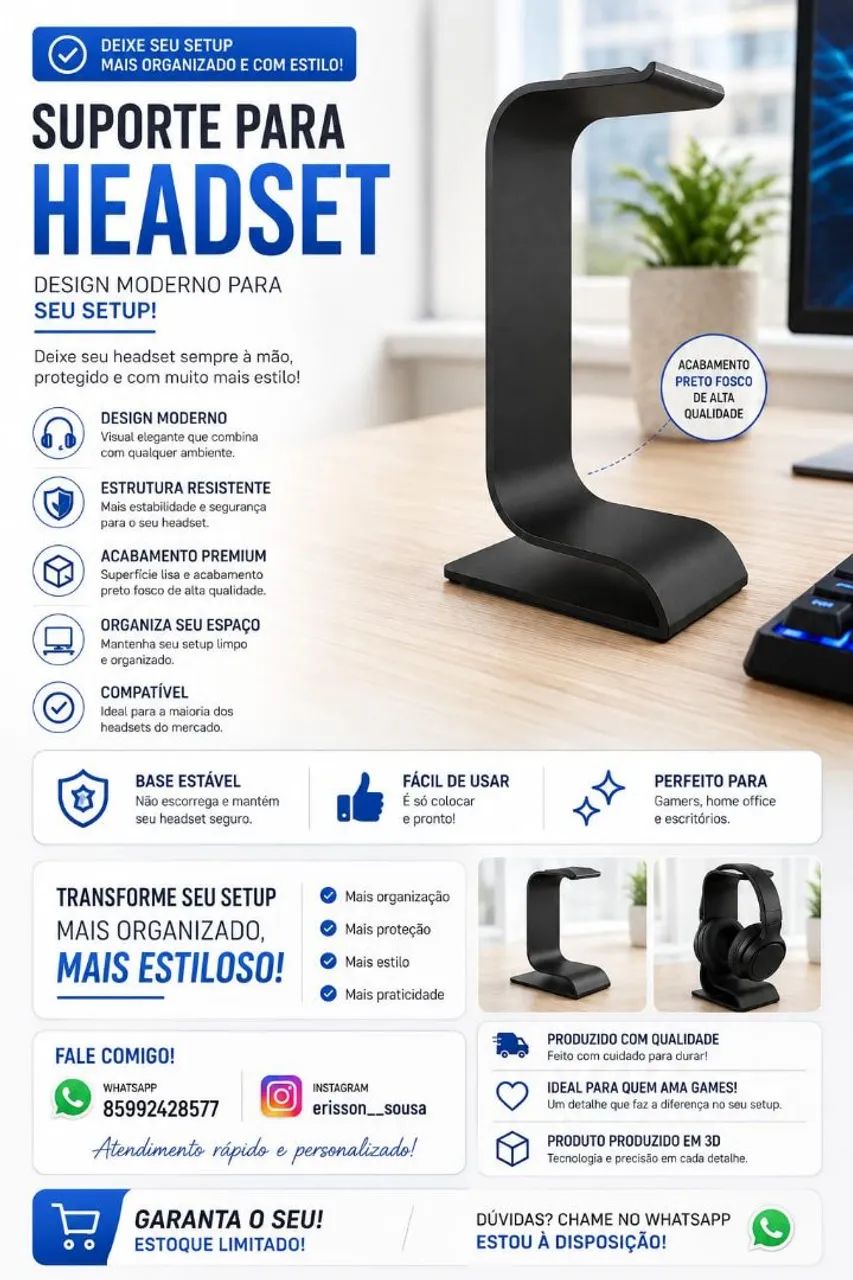 Suporte para Headset!!! - Foto 2