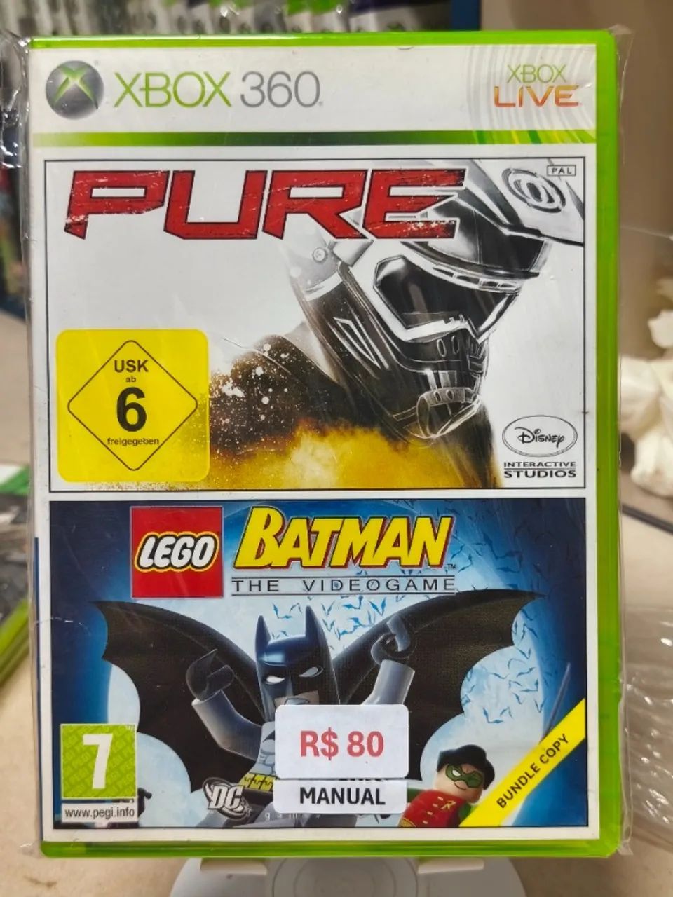 Pure + Lego Batman The Videogame - Xbox 360 - Envio pela Olx