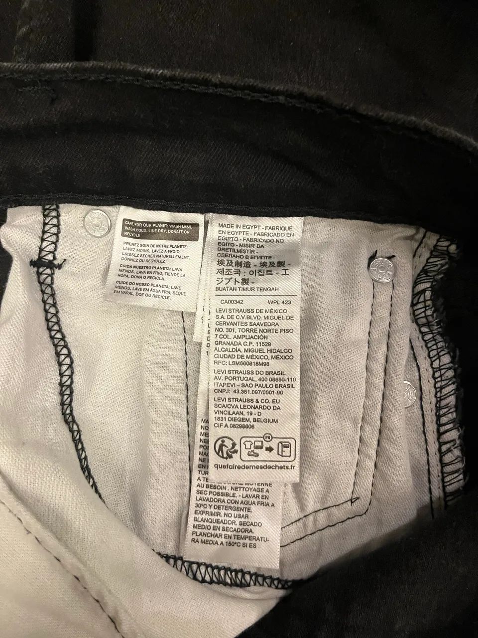 Calça jeans Levis 29x30- preta - Foto 4