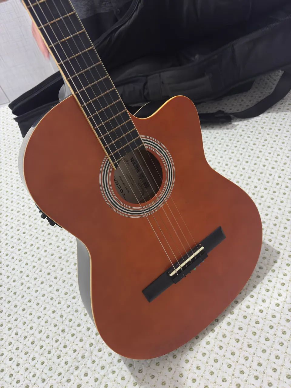 Violão Eletroacústico Vogga + Capa Acolchoada + Suporte