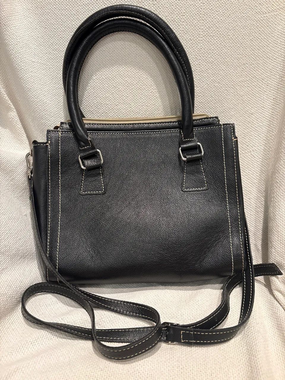 Bolsa preta couro Soulier  - Foto 2