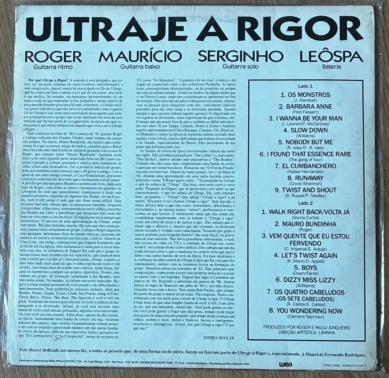 Disco de vinil Porque Ultraje a Rigor? - Foto 3