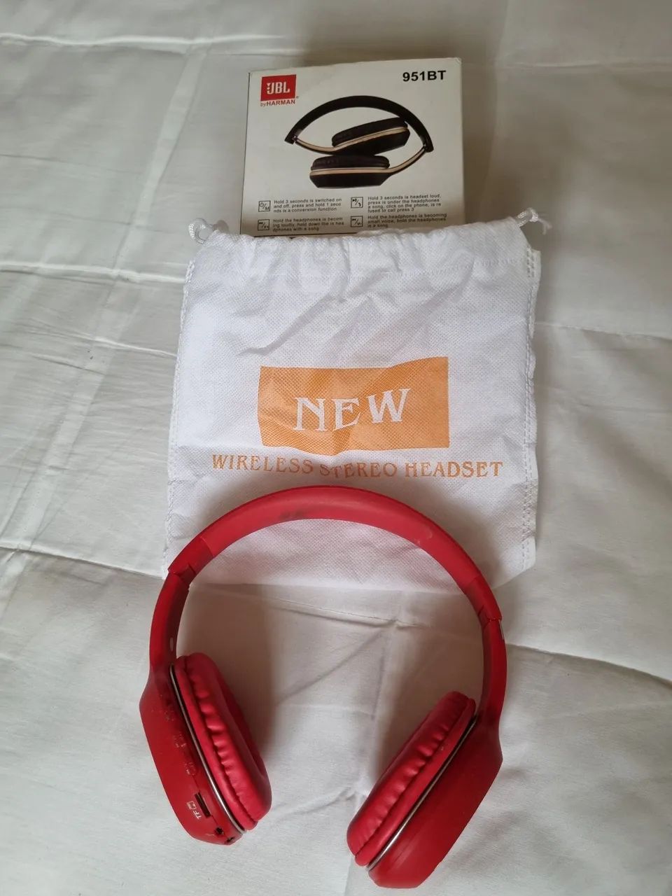 Headset JBL, Bluetooth. Vermelho  - Foto 4