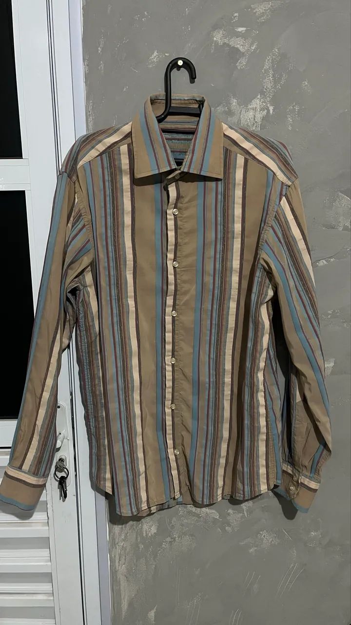 camisa social buckman listrada g