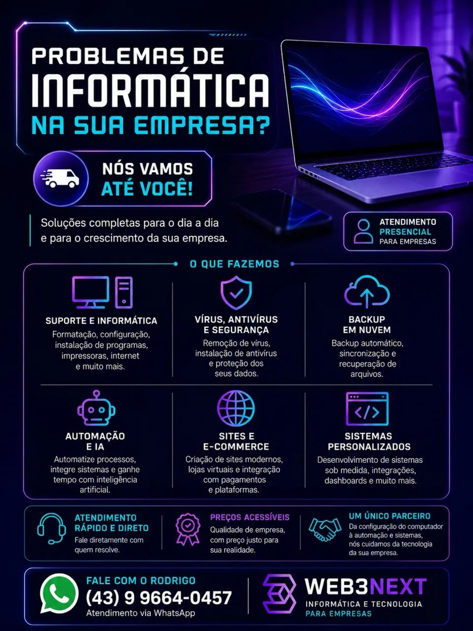 Serviços de Informática em Londrina | Suporte, Redes, Backup e Sistemas 