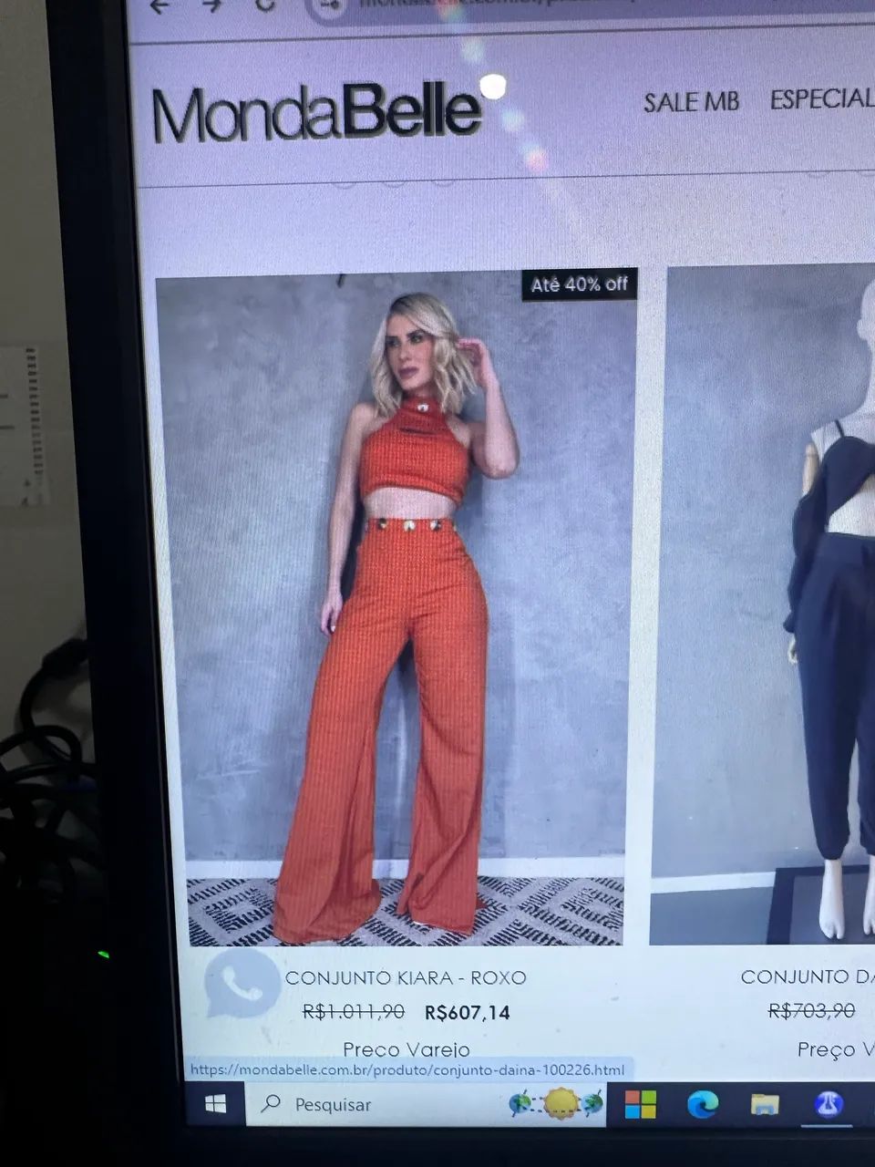 Conjunto laranja mondabelle - Foto 2