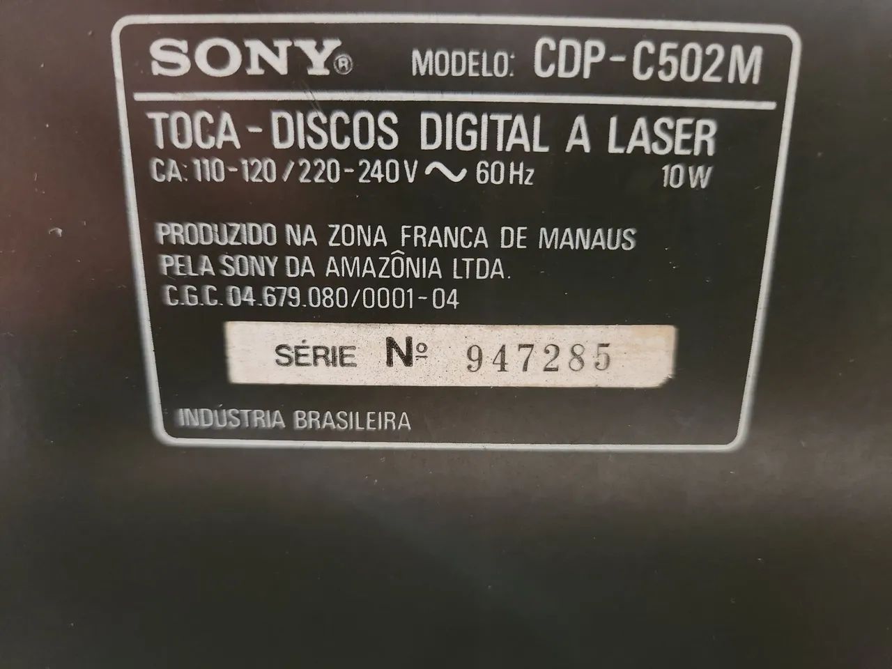 CD player Sony de 5 discos - Foto 4