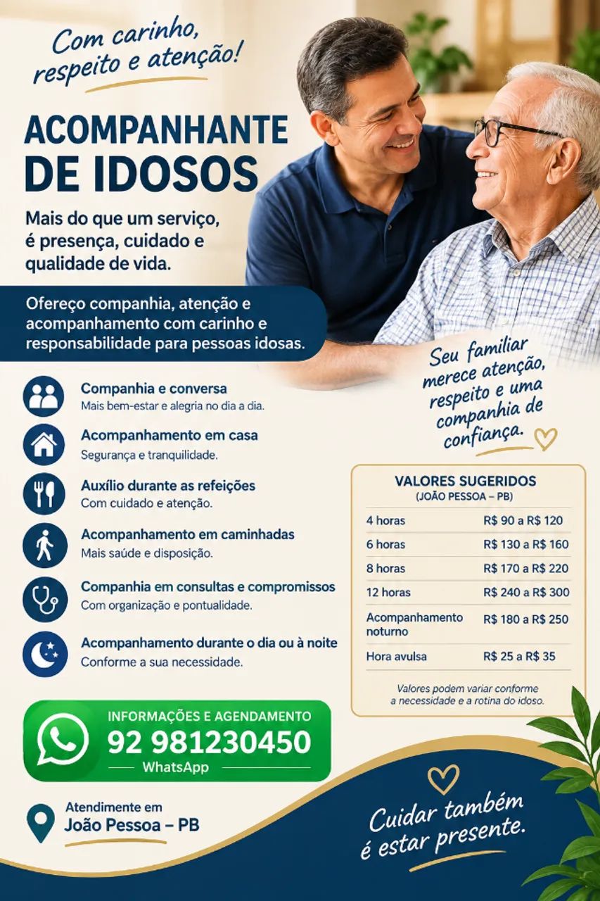 Acompanhante para idosos 