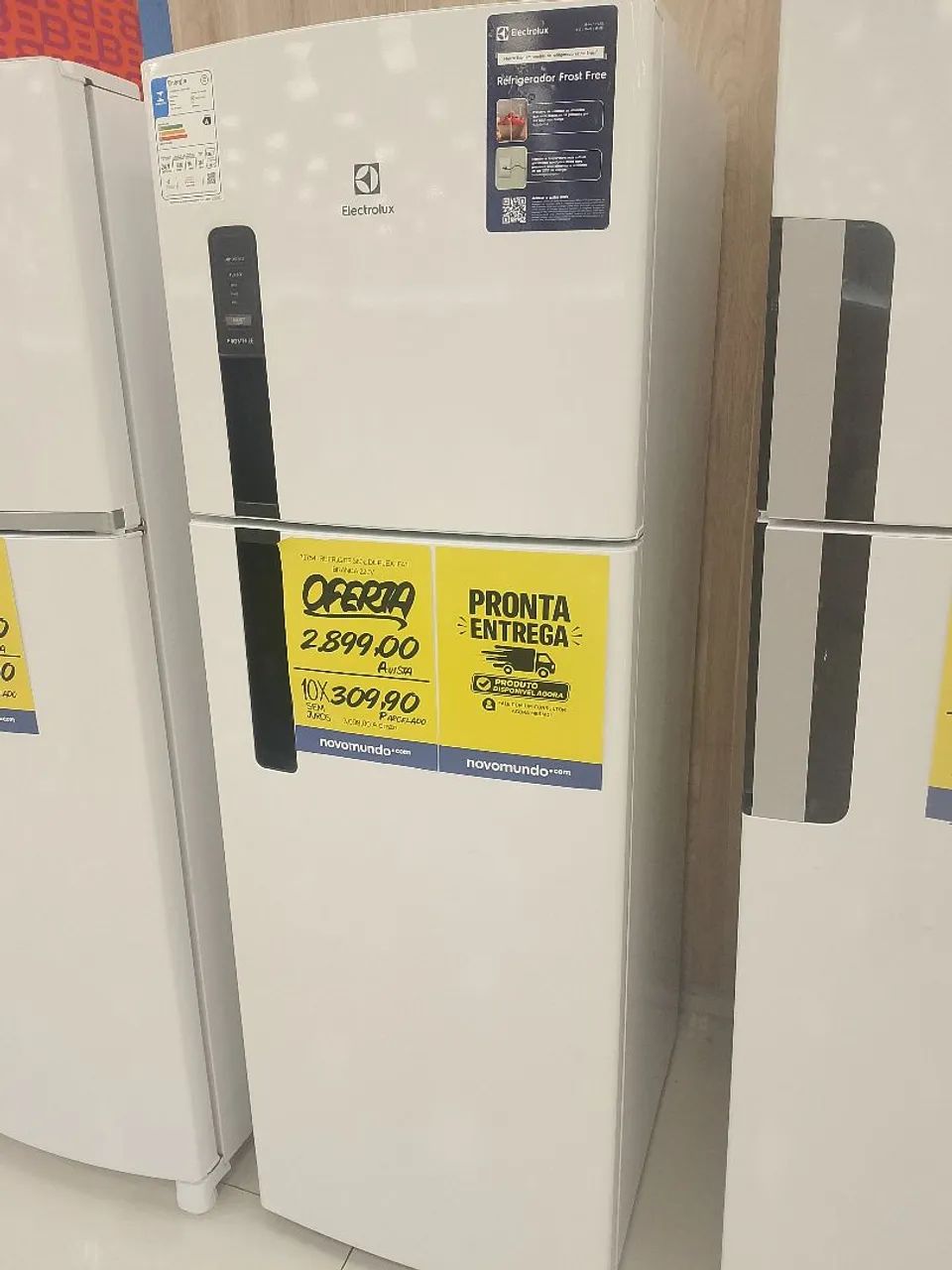 Geladeira 380L Eletrolux branca nova 